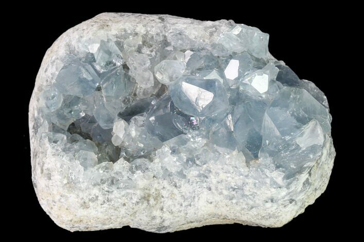 Sky Blue Celestine (Celestite) Crystal Cluster - Madagascar #139427